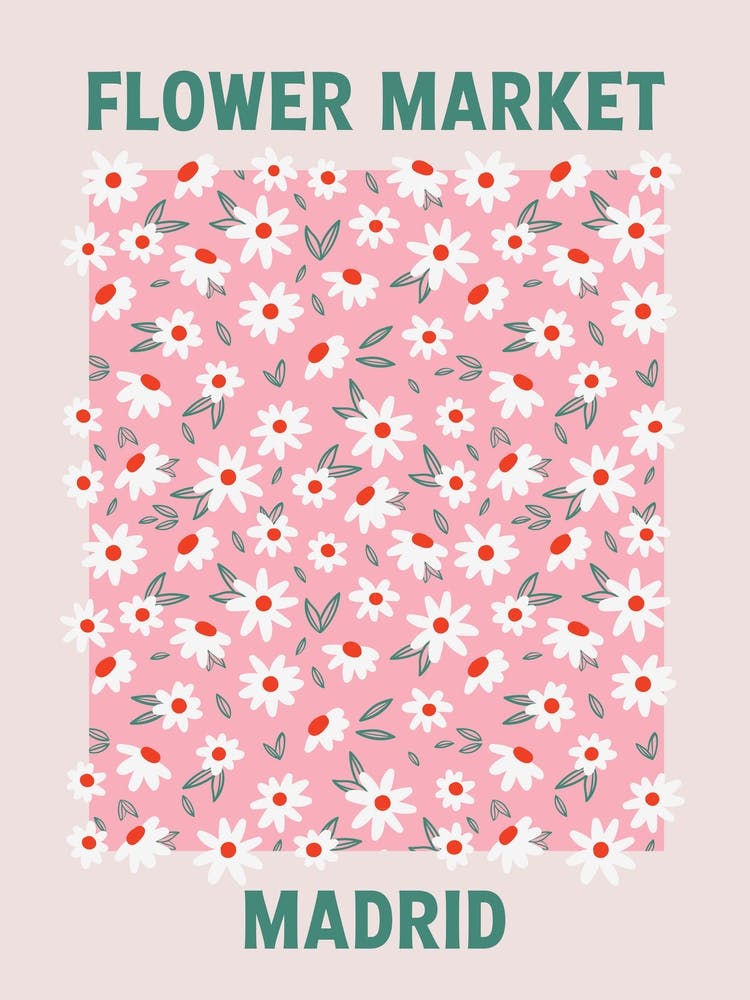 Flower Market Poster Madrid - Gallery Wall
