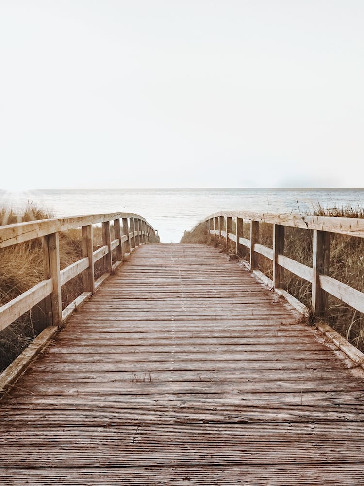Wooden Walkway To The Beach