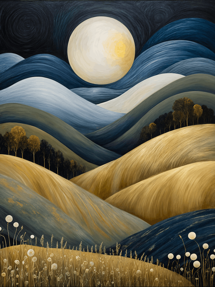 Moonlight Over The Hills no2