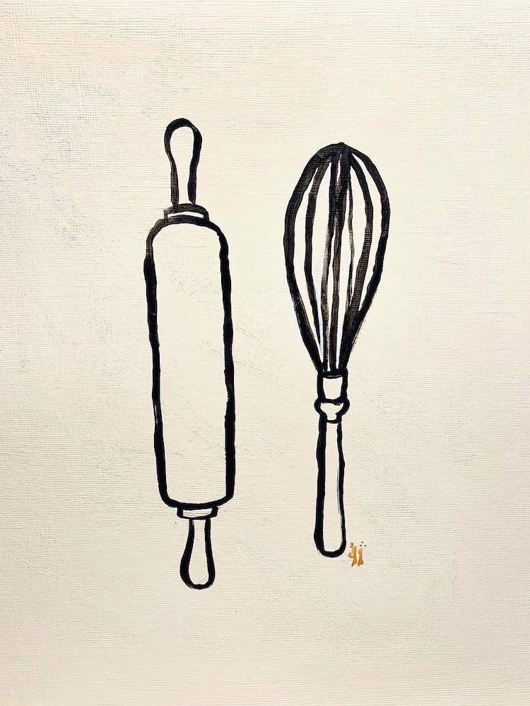 Rolling Pin And Whisk