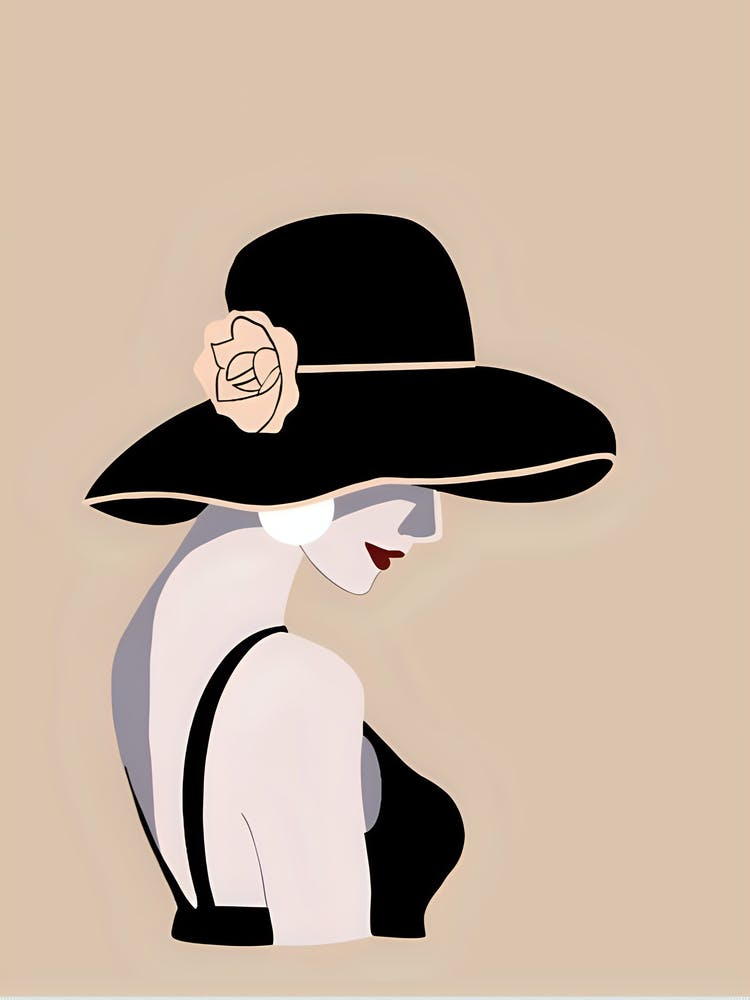Woman In A Hat 4