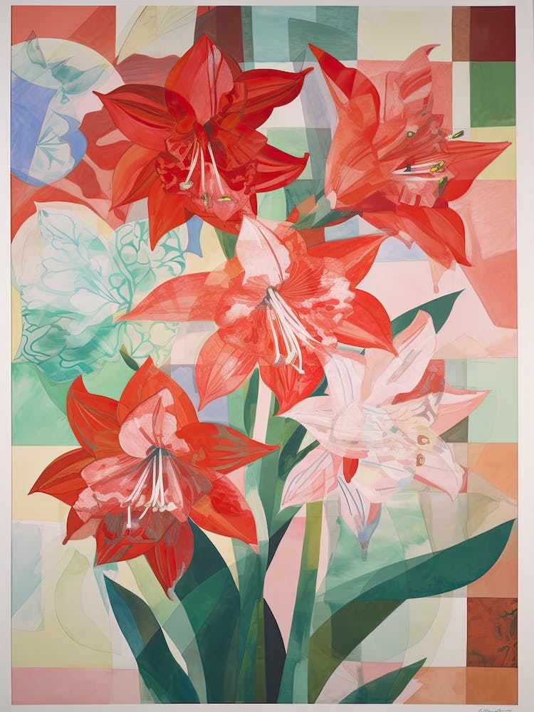 Amarillys Flower Illustration 2