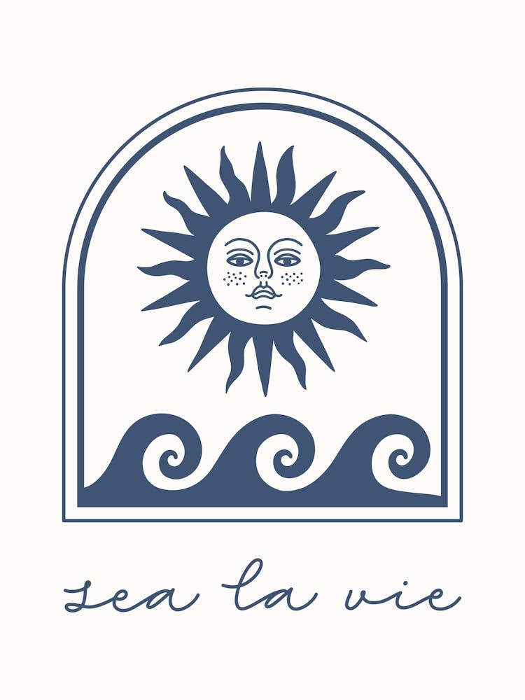 Sea La Vie Coastal Poster