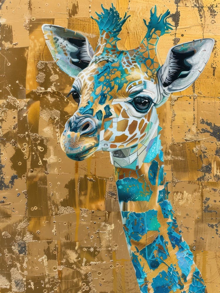 Babygiraffe Goldeffekt Collage 4