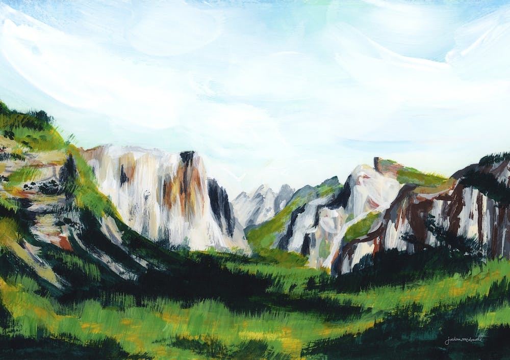 Yosemite California In Summer Landscape