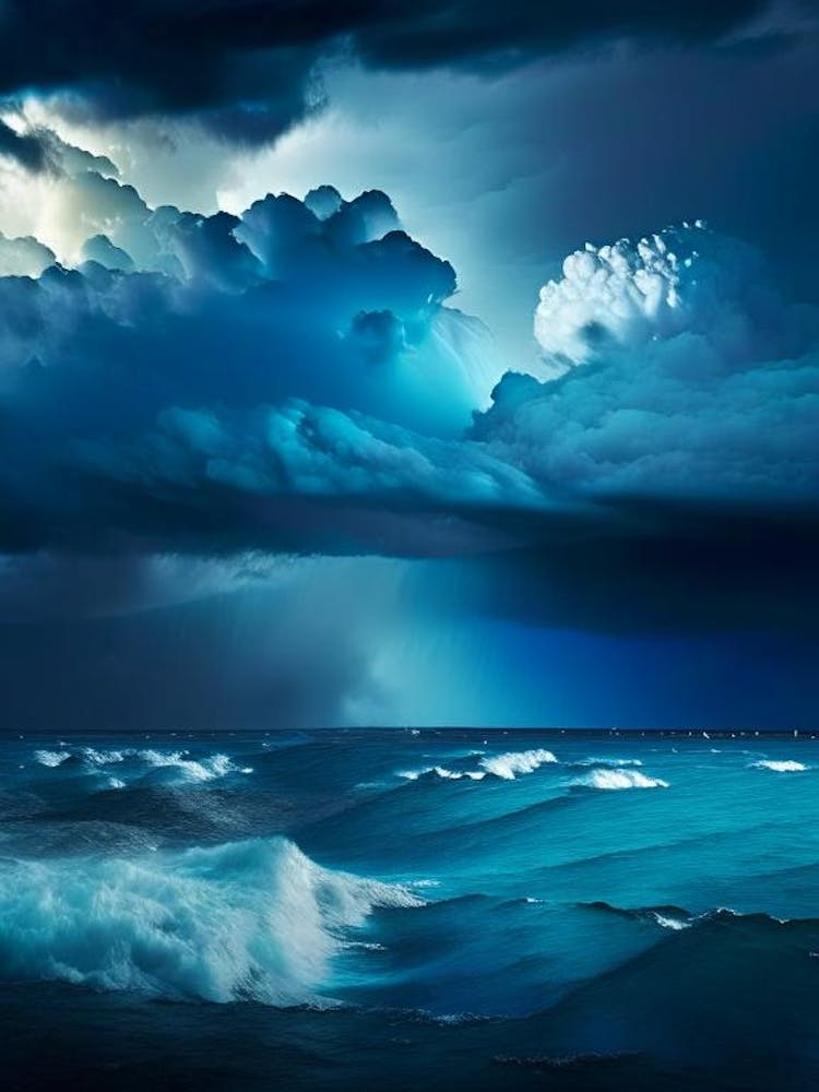 Stürmisches Wetter Wasserlandschaft Fotografie 1