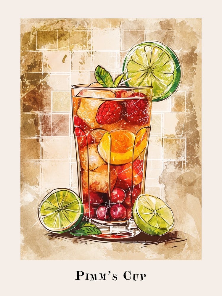 Pimm S Cup Tile Poster 5