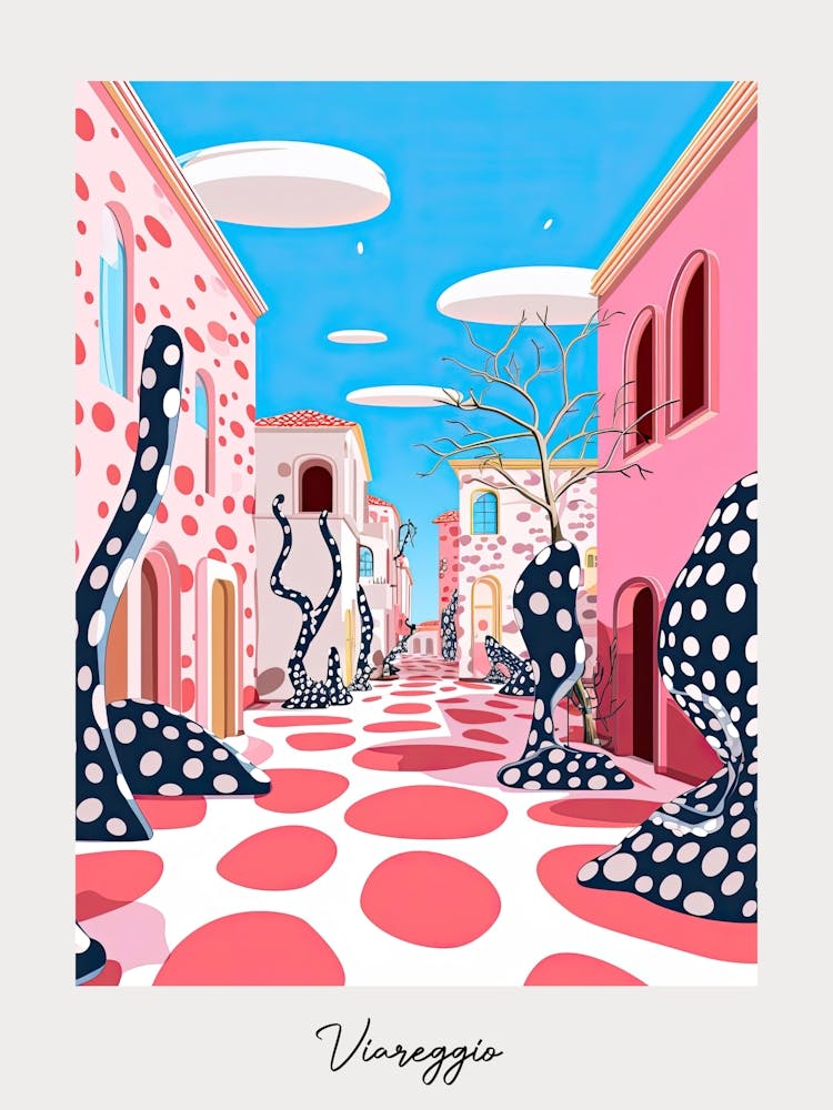 Poster Of Viareggio, Italy, Illustration In The Style Of Pop Art 3