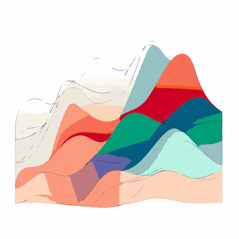 Waves to the mountain