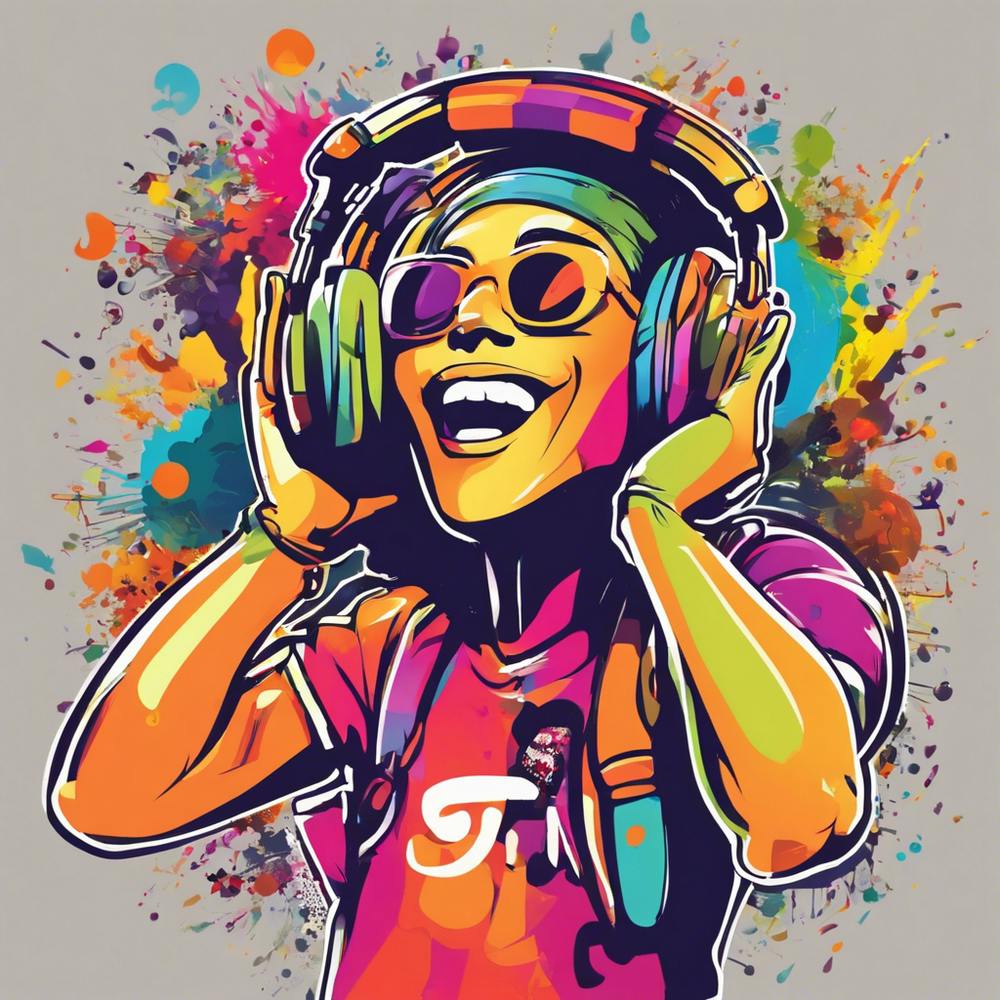 Dj Girl With Headphones