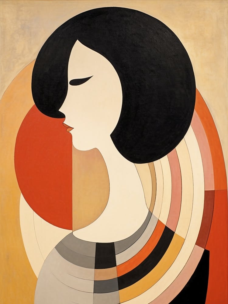 Graphic Portrait Of A Woman