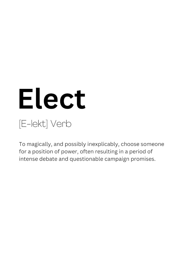 Elect Definition Meaning