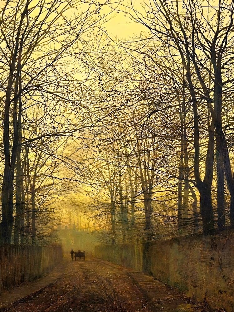 John Atkinson Grimshaw (British, 1836–1893) October Gold, 1889 in HD Remastered