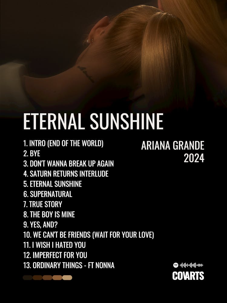 Eternal Sunshine Ariana Grande - Album Poster