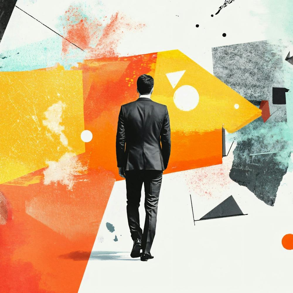 Abstract Businessman