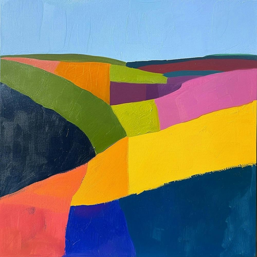 Abstraction Colorée The North York Moors England 3
