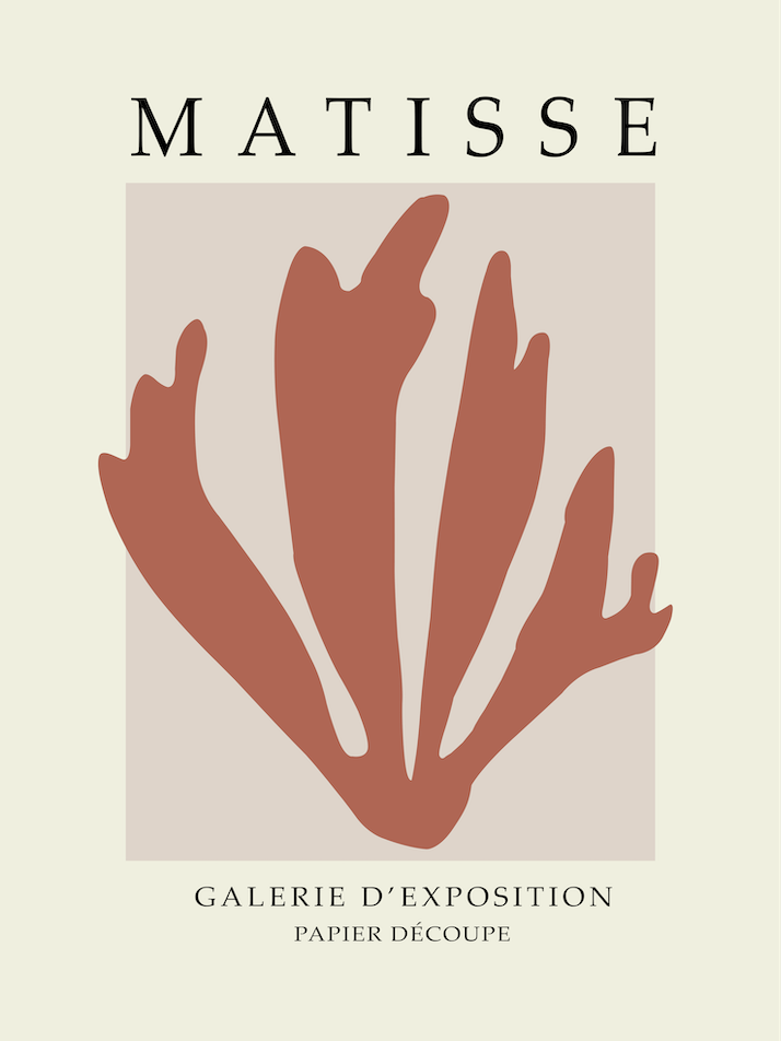 Matisse Galerie D'exposition Papier Decoupe Minimalist artwork 4