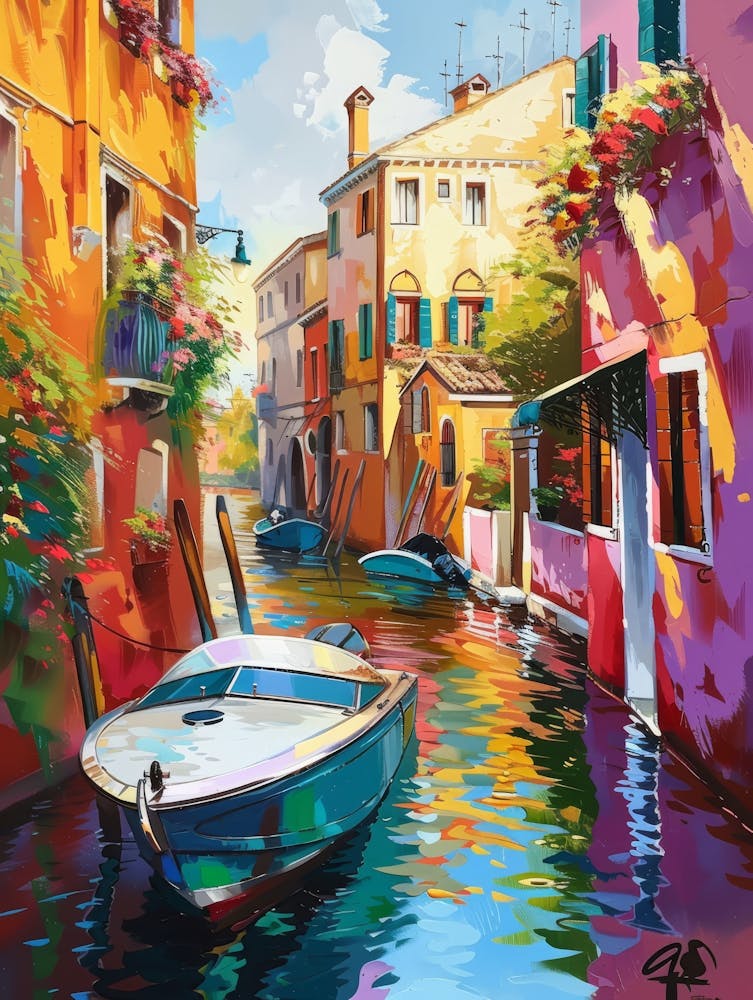 Generate Beautiful Vibrant And Modern Wall Art On Different Themes, Travel, Italy 16