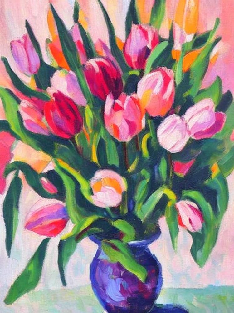 Tulips  Matisse Style Flower
