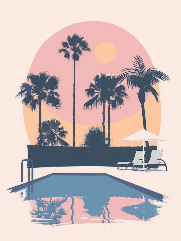 Palm Trees At Sunset 2