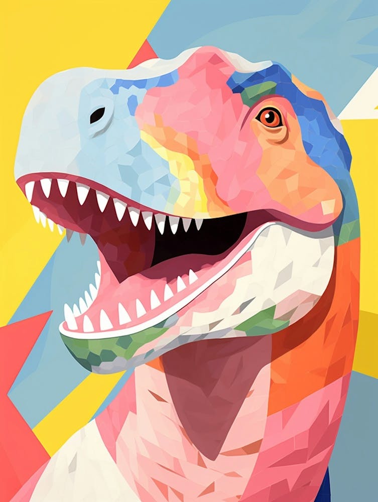 Colourful Dinosaur Tyrannosaurus 3