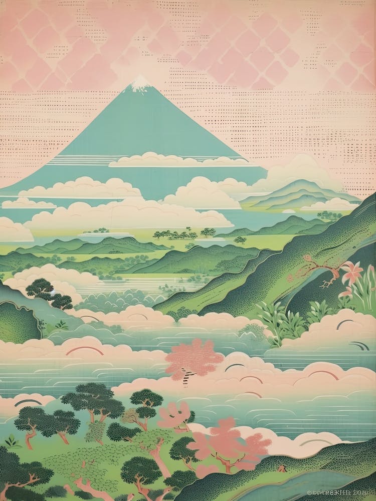 Mount Kaimon In Kagoshima, Japanese Landscape 4