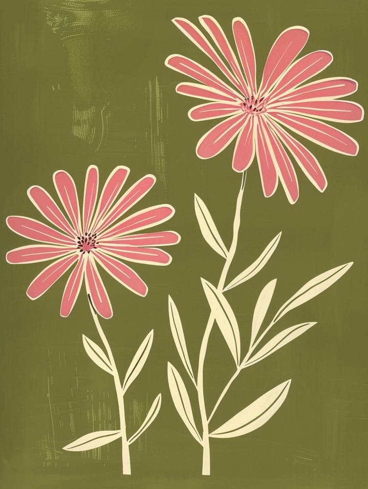 Pink & Green Gaillardia 1