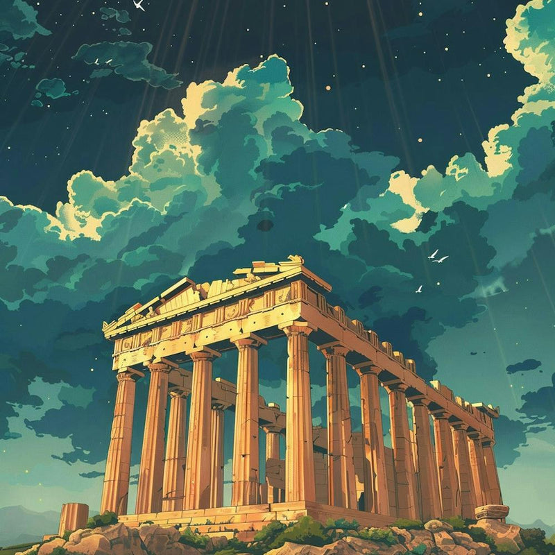 A Temple Of Olympian Zeus In Athens Lofi Illustr 1720008886 3