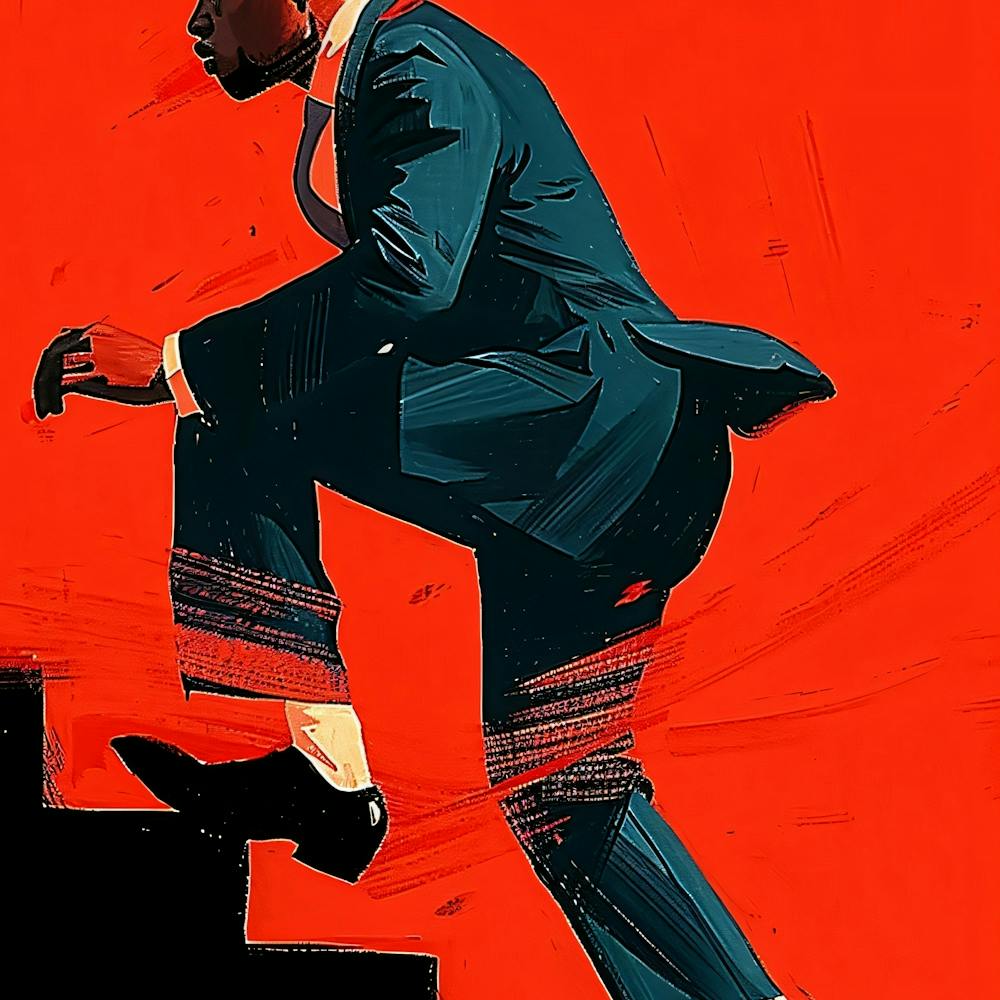Man Climbing Stairs