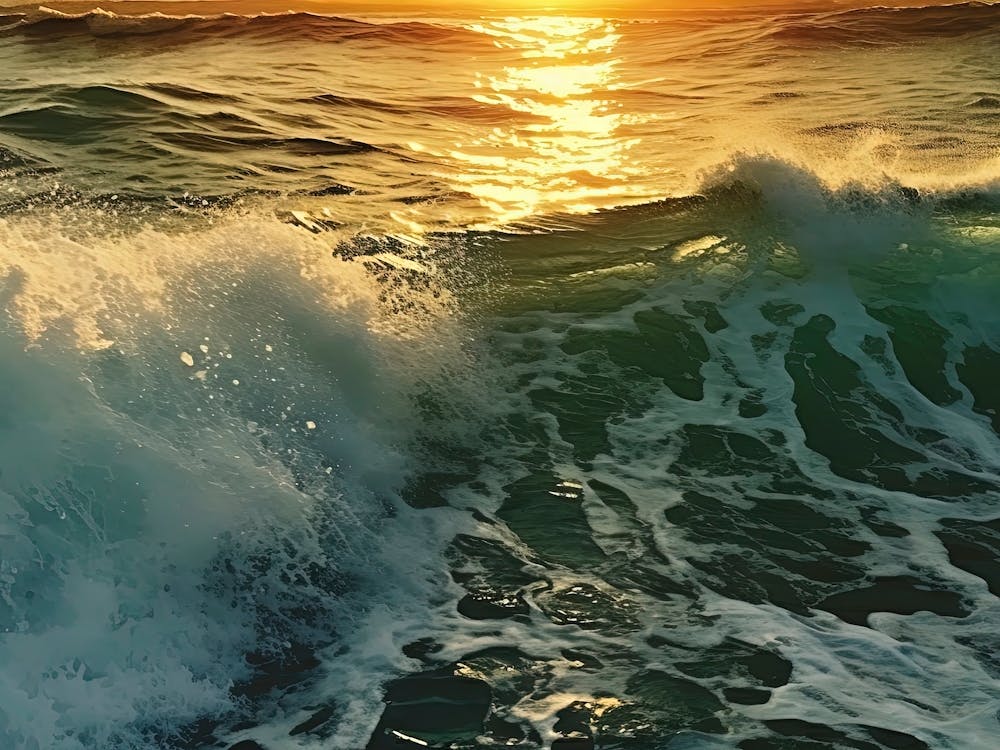 Coucher de soleil à la plage