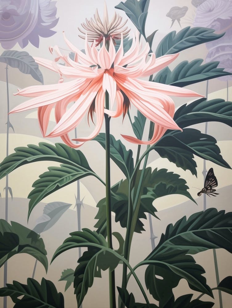 Flower Illustration Bee Balm 3