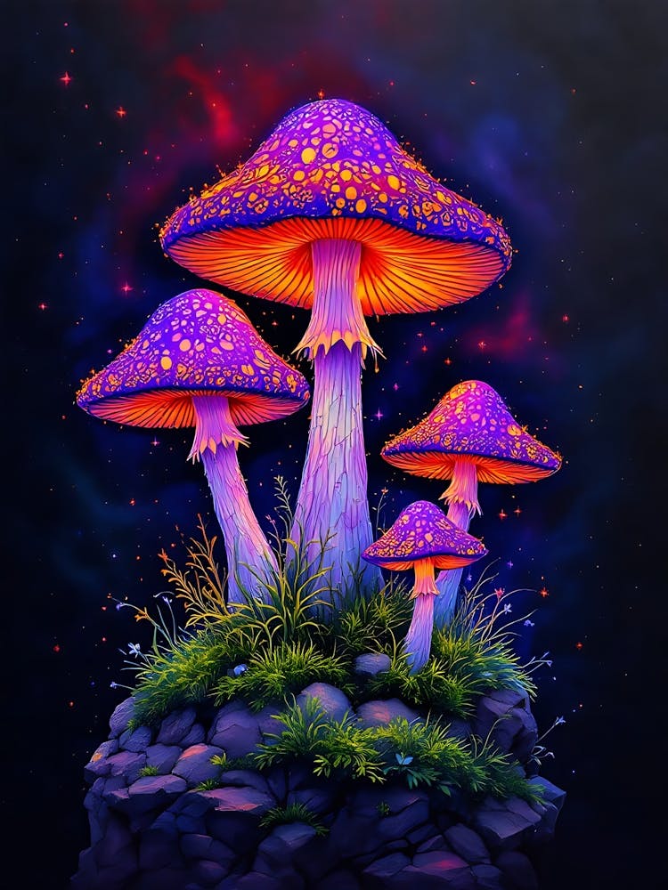 Enchanting Glow Mystic Mushrooms 2