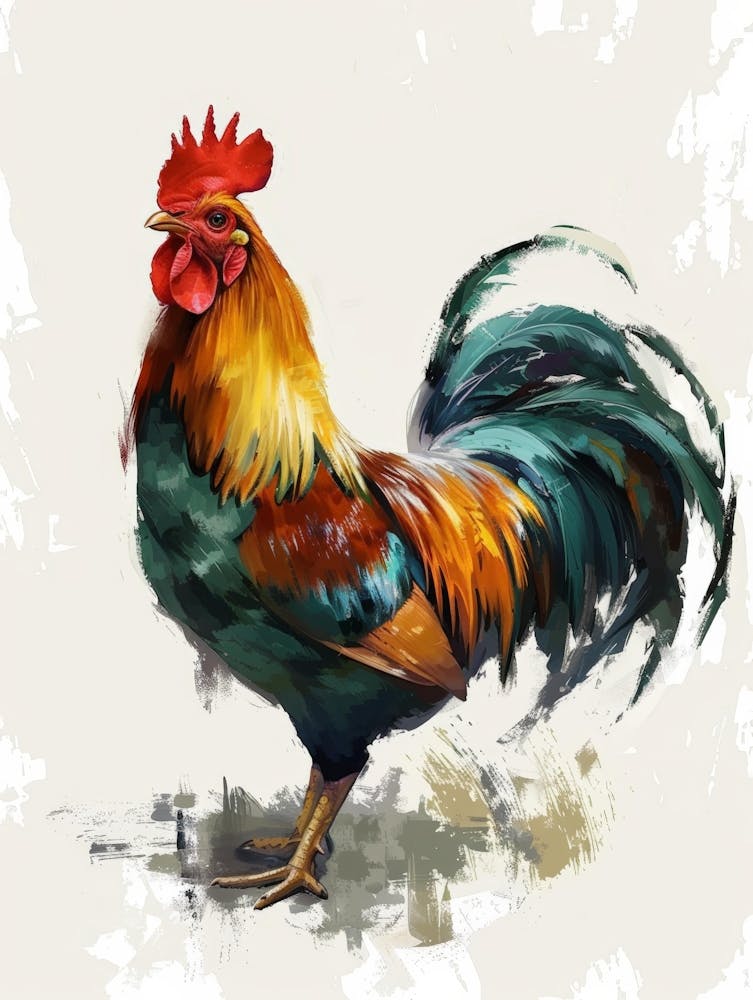 Rooster Painting