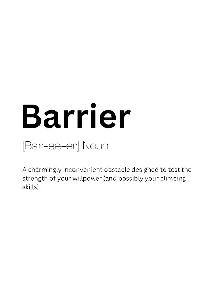 Barrier Definition Meaning