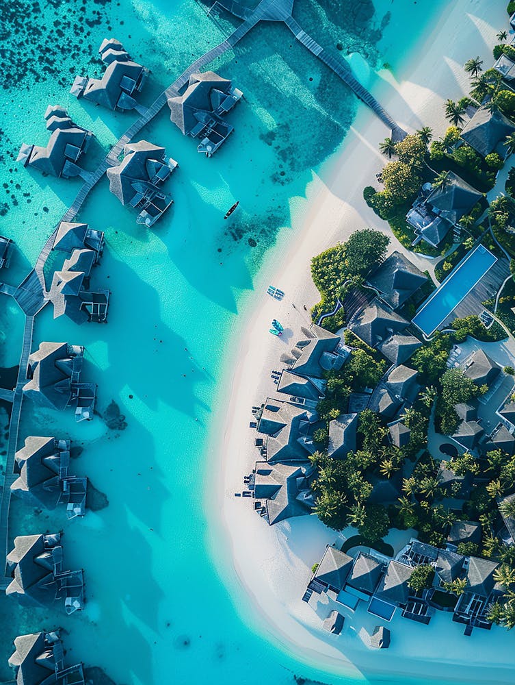 Aerial View Of A Resort