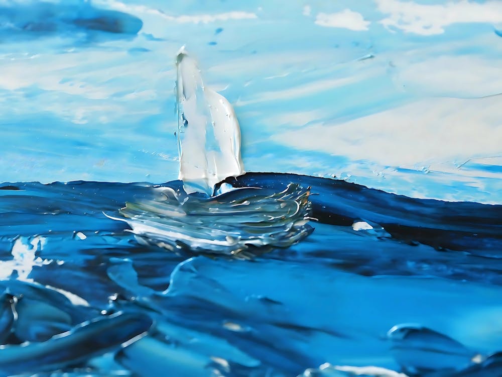 Sailboat In The Ocean: Whispers on the Waves