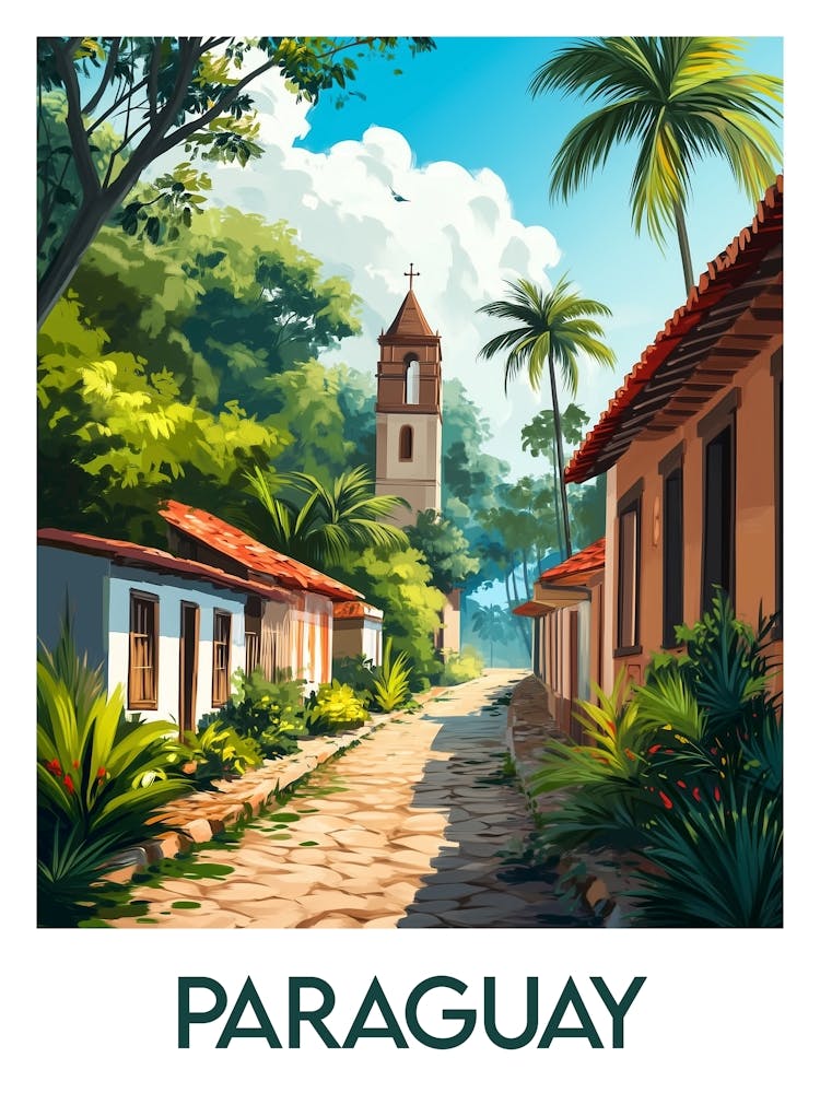 Reiseplakat Paraguay