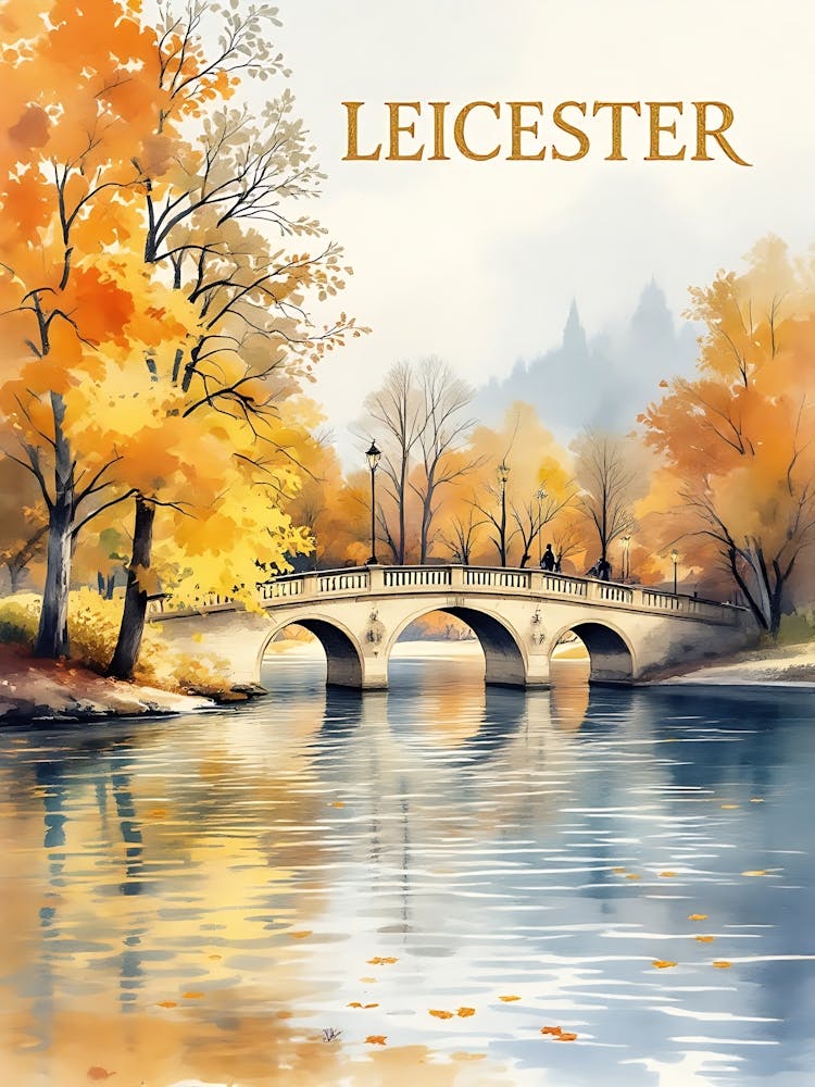 Leicester Retro Vintage Travel V 03