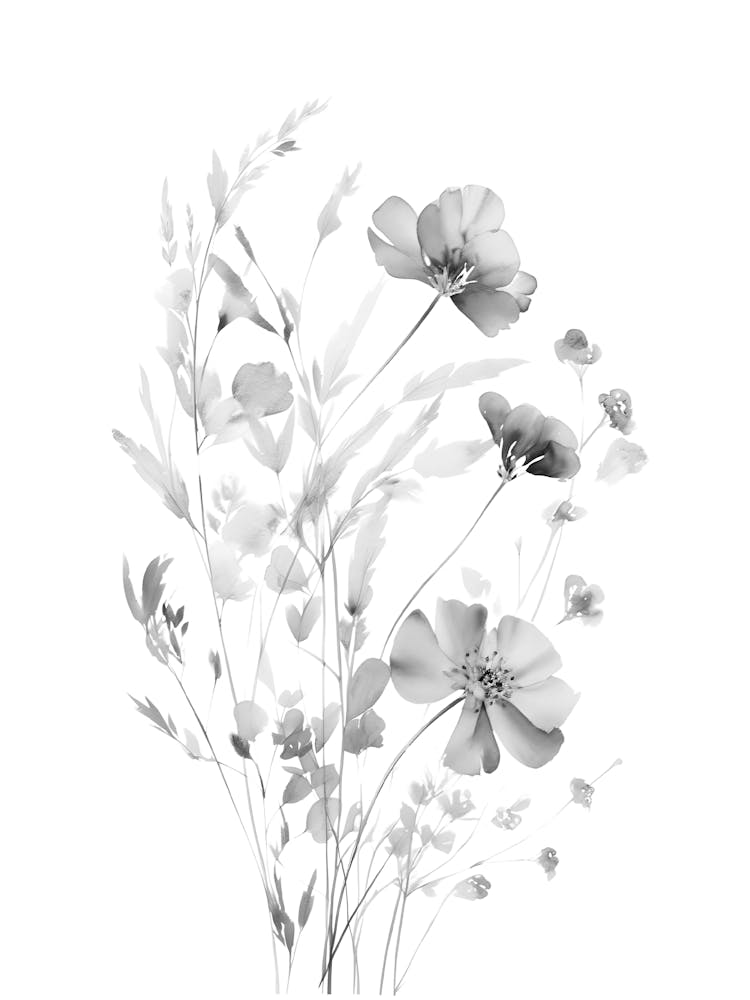 Black And White Flowers 35