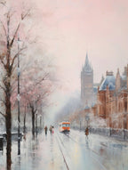Dreamy Winter Painting Glasgow United Kingdom 1