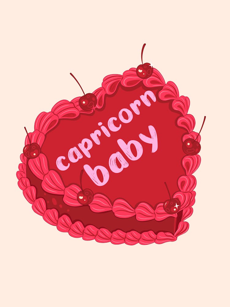 Capricorn Baby Zodiac Cake