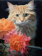Cat With Flowers 5
