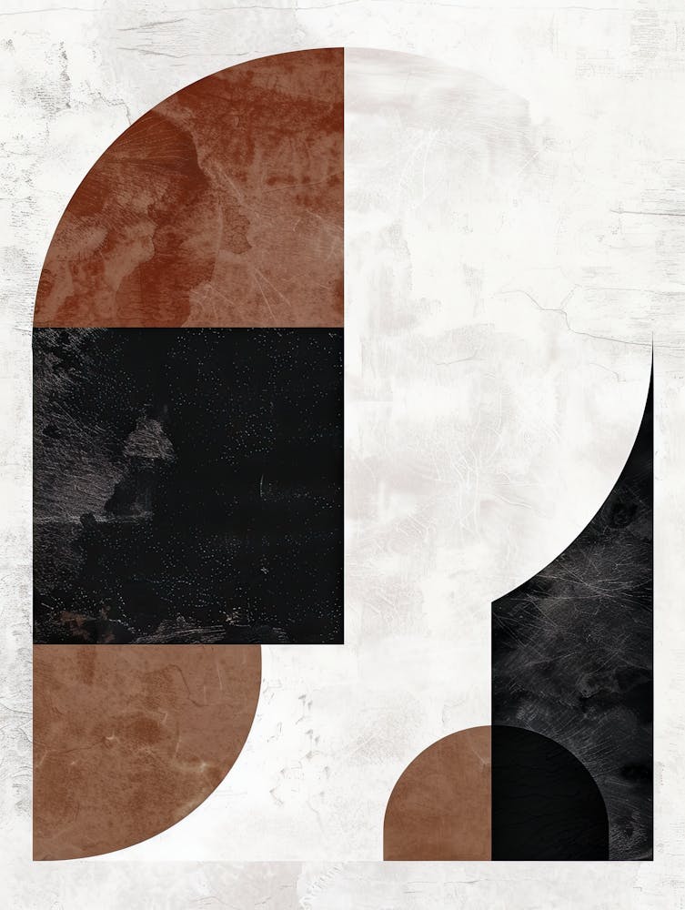 Sérénité Fragmentée Minimaliste Bauhaus