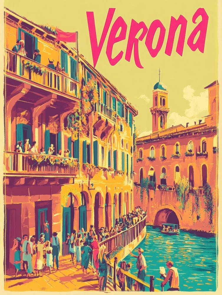 Aihrgdesign A 1970s Inspired Travel Poster For Verona Depicti 258ed8d4 C7b8 40c7 96b7 Cad0e7f0f5a8 1