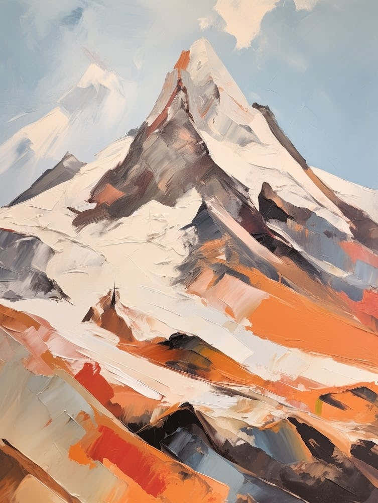 Mount Olympus Greece 3 Mountain Painting