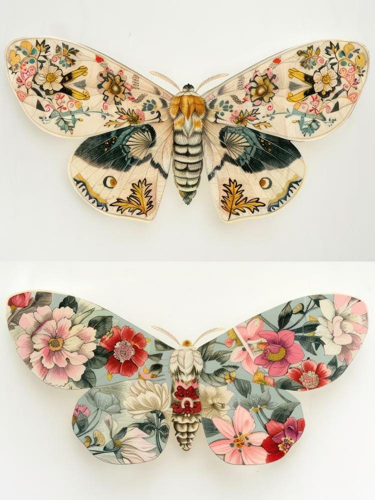 Butterfly Symphony William Morris Style 4