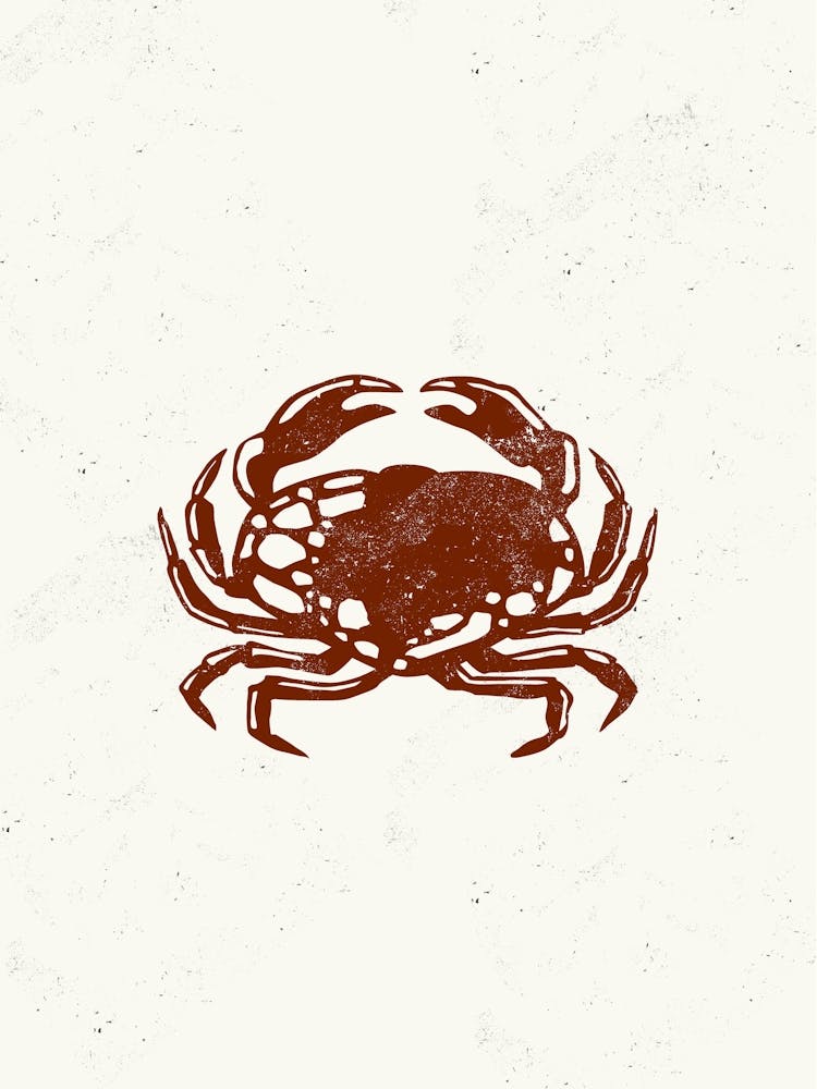 Crab Linocut