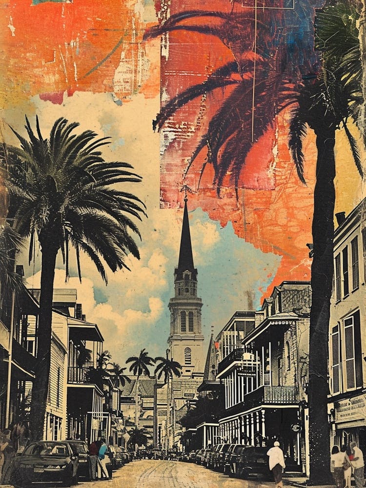Retro New Orleans Collage 1