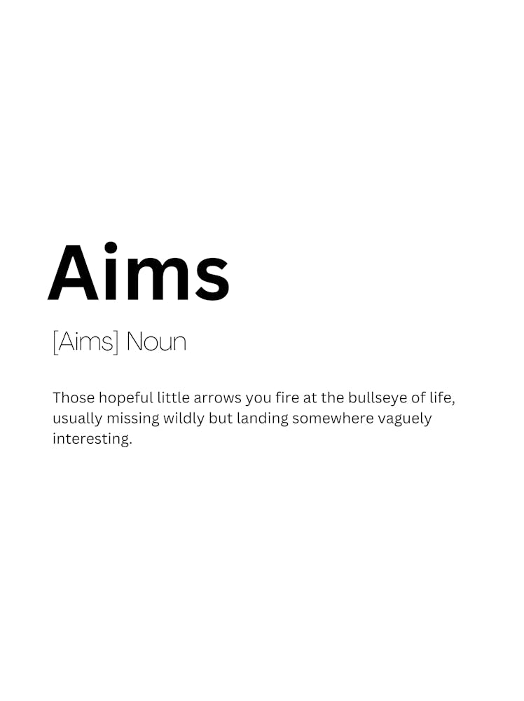 Aims Definition Meaning