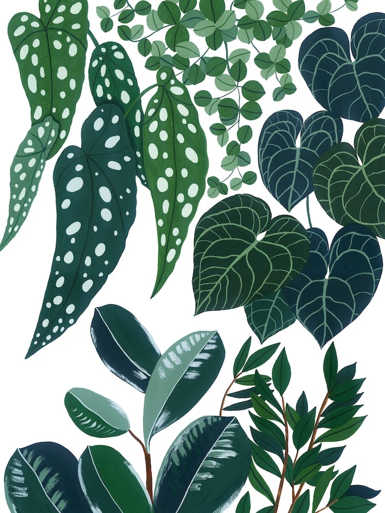 Urban Jungle No2 Botanical Painting